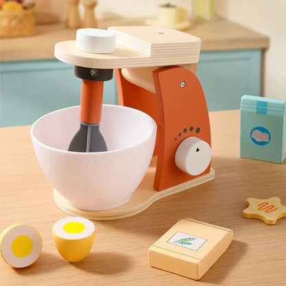 Blender Simulation Wooden Coffee Machine Montessori Early Learning Kitchen Pretend Play Toy Exquisite Cognitive
