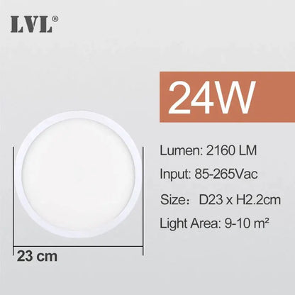 LED Ceiling Light Modern Small Round 6W 9W 13W 18W 24W 110V 230V Led Panel Light For Toilet Porch Utility Room Bathroom Lamps