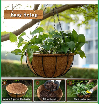 Coconut Palm Basket Cushion Coconut Palm Inner Lining Hanging Basket Hanging Pot Wall Hanging Flower Pot