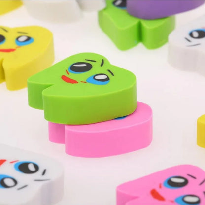 20pcs/bag Dental Eraser Dental Clinic School Gifts Student Eraser Stationery Supplies Mini Eraser Stationery Supplies