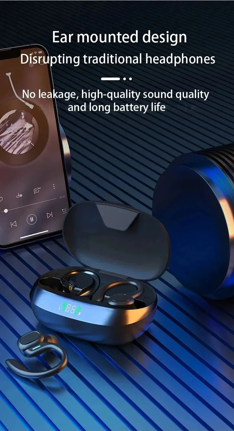 Original Wireless Earphones Ture Wireless Earbuds Ear Hook Sports HiFI Stereo Waterproof Headset With Mic TWS Headphone