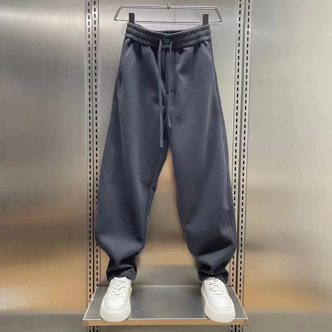 Outdoor Joggers Sweatpants Solid Color Casual Trousers High Quality Cotton Men's Brand Pants