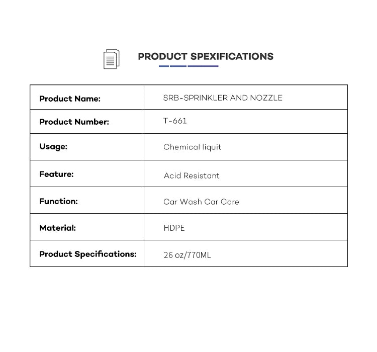 Spray Bottles 26oz/770ml, Refillable Empty Spray Bottles for Cleaning Solutions, Watering Plants, Premium Flex Nozzle, Water Gun