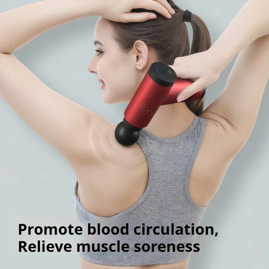 Portable Mini Fascia Gun Handheld Massage Gun Vibration Muscle Massager Deep Tissue Massager for Body Back Neck Leg Foot
