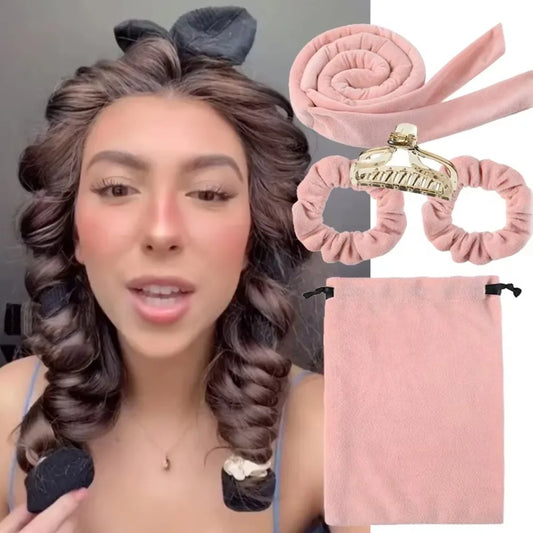 NEW Heatless Curling Rod Headband No Heat Hair Curlers Silk Curls Lazy Hair Rollers Soft Sleeping Headband Hair Styling Tools