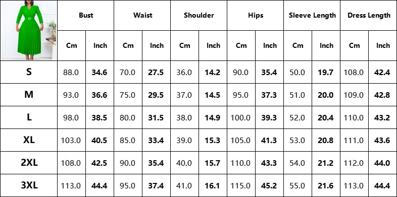 Office Dresses for Women V Neck Full Sleeve Belt Waisted Pleated Mid Calf Elegant Female Business Work Wear Dress Midi Cloth New