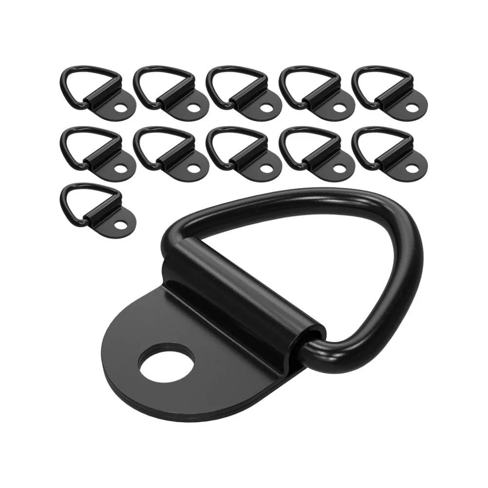 10/20pcs Stainless Steel D Shape Pull Hook Tie Down Anchor Ring Iron Cargo Tie Down Ring for Truck Trailers RV Boats Accessories