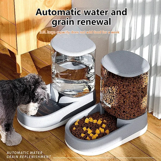 Automatic And Convenient Pet Feeder Water Dispenser Cat Dog Food Bowl Puppy Cat Drinks And Eats Without Plugging In