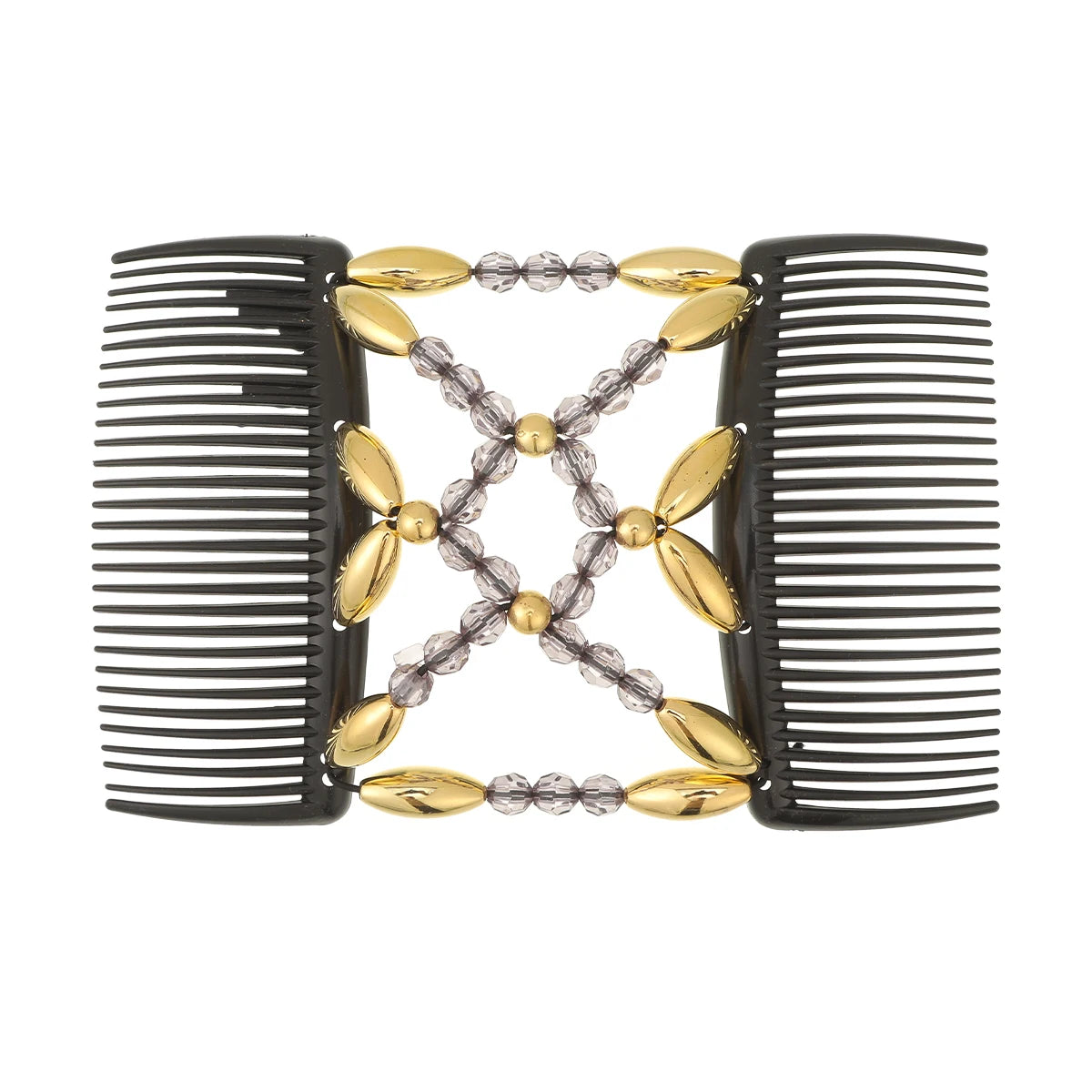 Vintage Creative Magic Hair Comb Double Row Elastic Hair Comb Disc Hair Clip For Women Headwear Hair Comb Hair Clip Fashion Hair