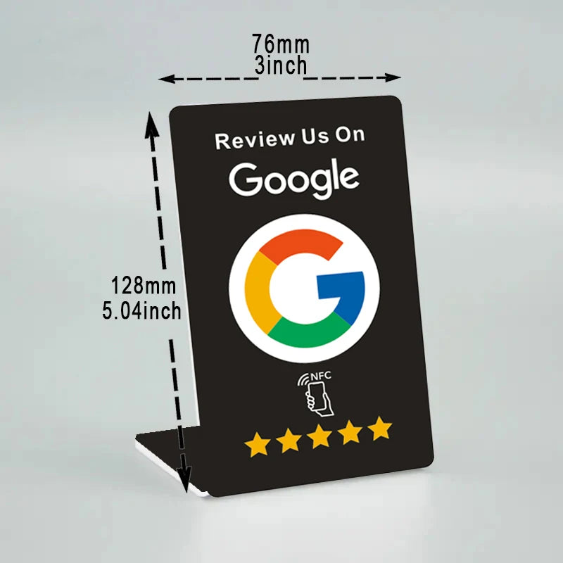 Slim Size NFC Google Reviews for Google Reviews Social Business Review Cards NFC Stand