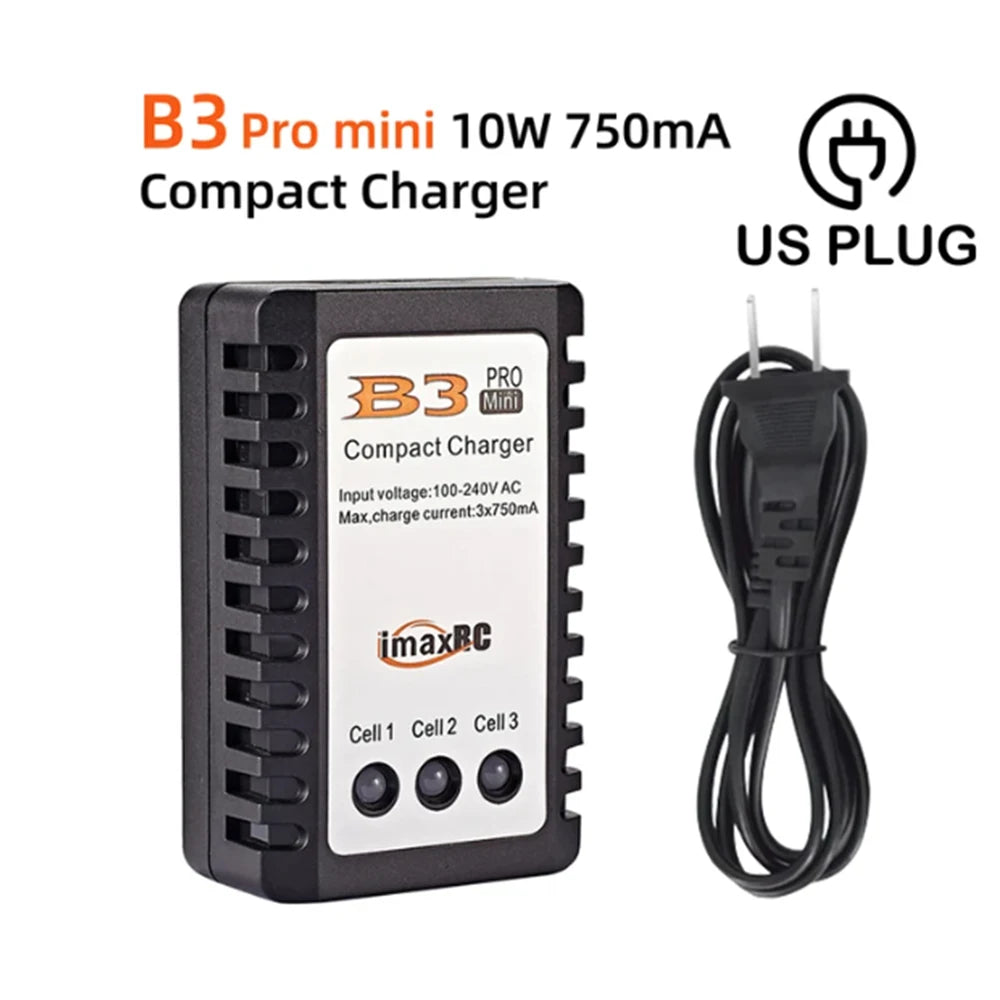 Charge B3 10W B3 Pro 10W RC Compact Charger 2S 3S Lipo Rechargeable Battery Adapter 7.4V 11.1V Professional Charger Power Supply