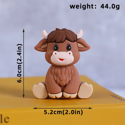 Happy Farm Cake Decoration Farm Critters Cake Topper Horse Chickens Piglet Farm Cabins Boy Girl One Birthday Cake Decorations