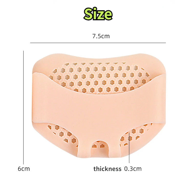 Silicone Forefoot Pads for Women High Heel Pain Relieve Inserts Breathable Foot Care Pads Half Shoe Insole Cushion Accessories