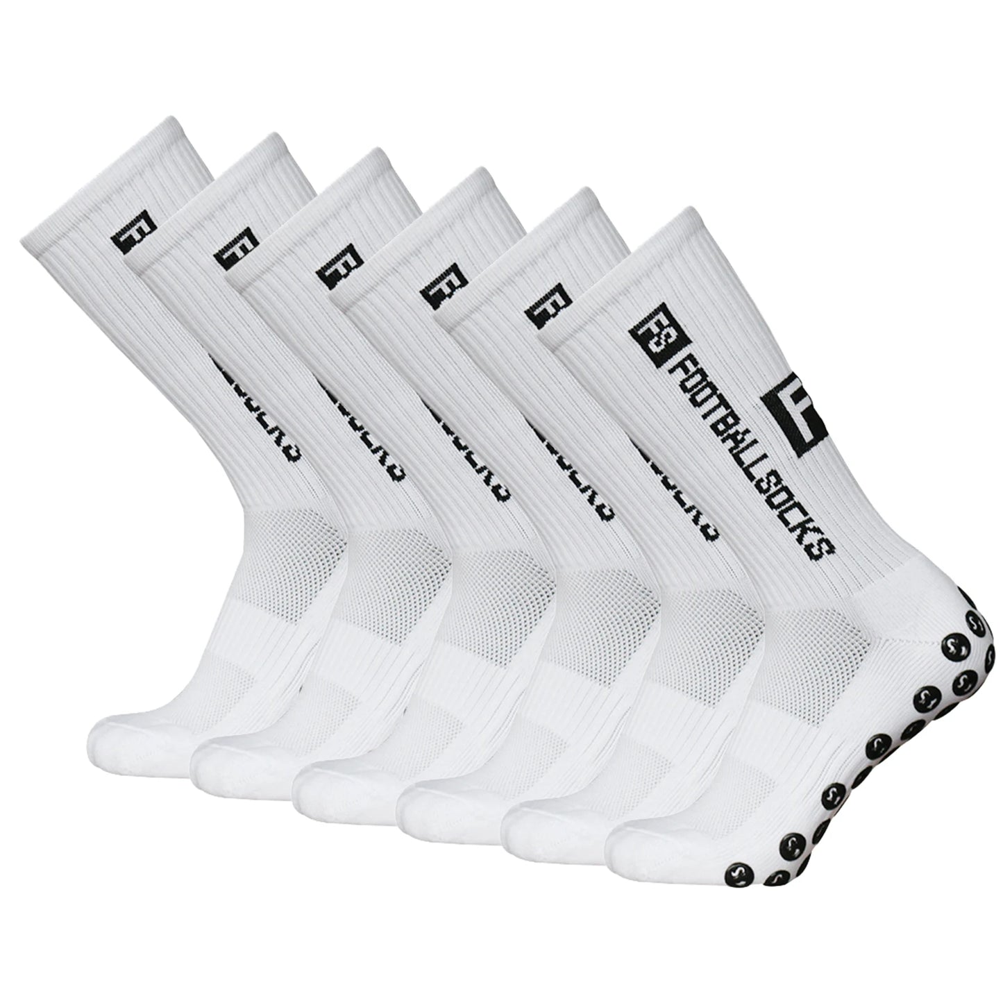 Lixada Outdoor Sports Running Socks Stretcy Socks Athletic Football Soccer Socks Anti-Slip Socks with Grips