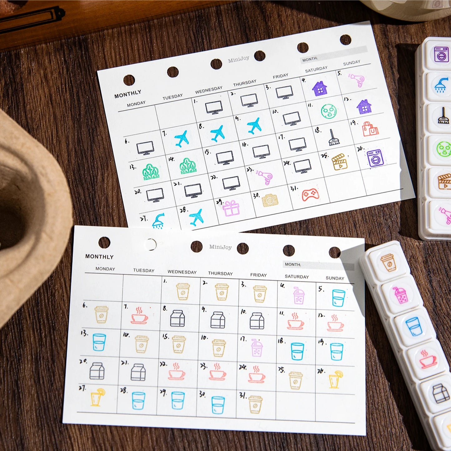 6 pcs，Teacher seals，Commendation Seal，Award Seal，Teacher Evaluation Award Seal，Cartoon color seal，Stationery Scrapbook supplies