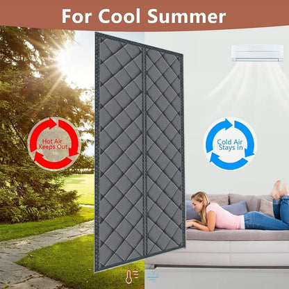 Winter Door Curtain Windproof Warm Partition Curtain Magnetic Door Curtain Punch-free Door Curtain Bedroom Block Curtain