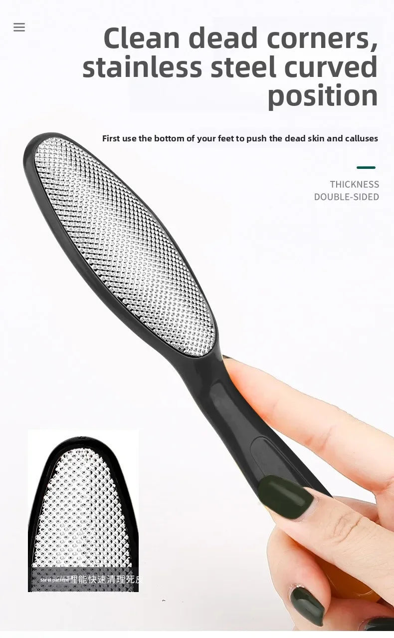 Foot care Foot board file tool set Stainless steel foot washboard Foot grinder to remove dead skin Calluses Pedicure Foot board