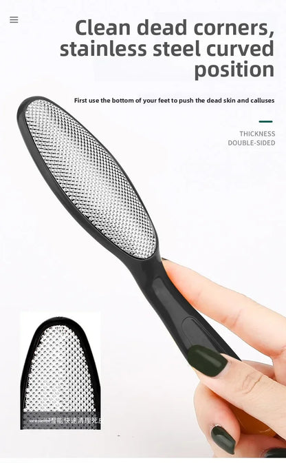 Foot care Foot board file tool set Stainless steel foot washboard Foot grinder to remove dead skin Calluses Pedicure Foot board