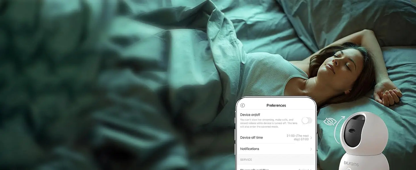 blurams Indoor Security Camera 2K, Home Security Camera for Dog/Baby Monitor/Elder, Security Camera with One-Touch Call, Color N