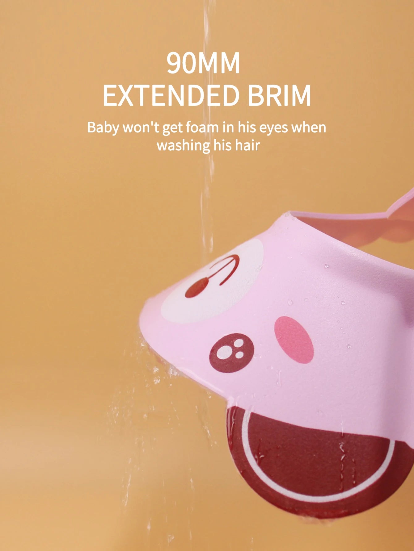 Cute Animal Shower Cap Safety Eye Protection Ear Protection Lightweight Cute Cartoon Baby Bath Protective Cap Shampoo Bath Care