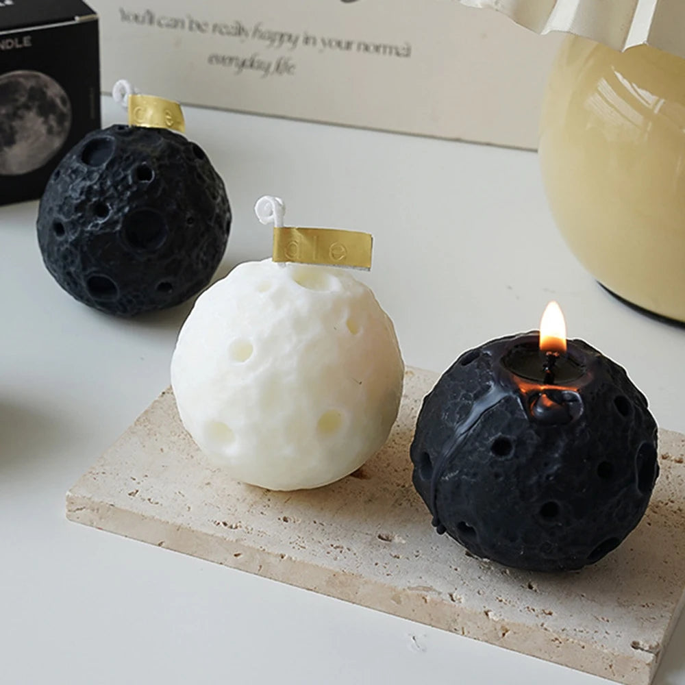 Creative Lunar Shape Scented Candles Home Decor Candle For Party Birthday Room Decoration Gift