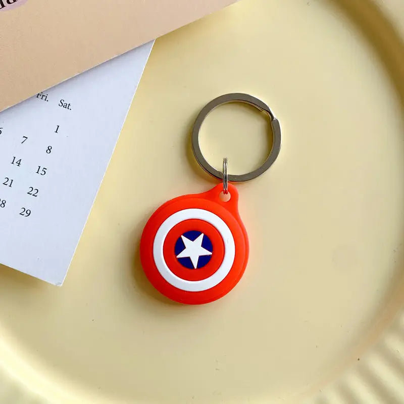 Cute cartoon For Apple Airtag Case Silicone Protective Cover Locator Tracker Keychain Shell