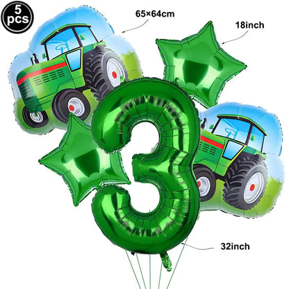 Tractor Party Paper Plates Cups Napkins Banner Tractor Birthday Party Supplies Tractor Themed Party Decor for Party Farm Party