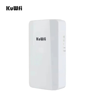 KuWFi Wifi Repeater 2.4G 300Mbps Outdoor AP Long Range Extender Smart Manage Router CPE Wireless Bridge Point to Point 1KM