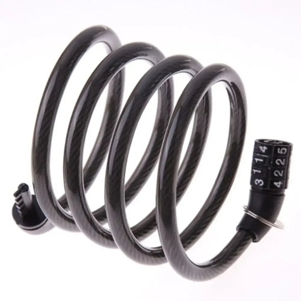 Bicycle Security Lock 4 Digit Code Mountain Bike Security Chain Padlock Fixed Code Anti-theft Lock