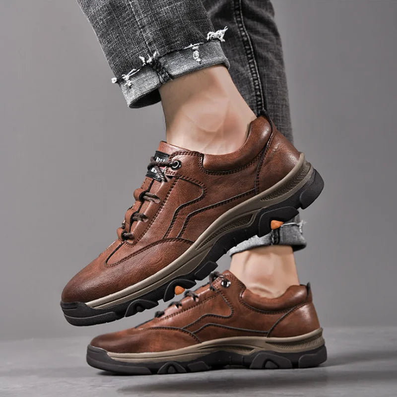 Men's Casual Shoes Outdoor Sneakers Men Retro Leisure Business Shoes Non Slip Comfortable Sports Walking Shoe Tênis Masculino