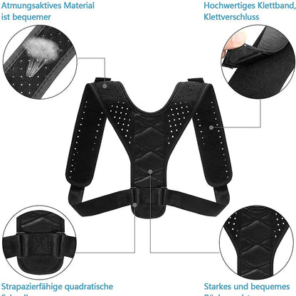 Back Posture Corrector Trainer Adjustable Shoulder Brace Straight Holder Clavicle Support for Men Women Adult Children Belt