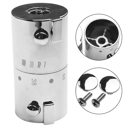 Shower Temperature Control Handle Knob Chrome Thermostatic Handle Bathroom Faucets Thermostats Parts High Quality