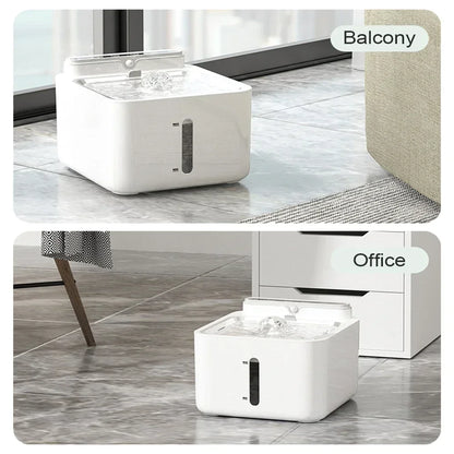 Wow, that's so cool! It's a smart pet water fountain.