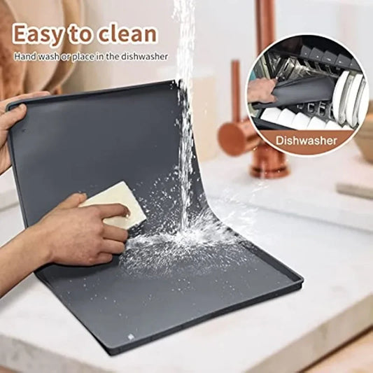 Silicone Pet Meal Mat Pet Waterproof and Anti Slip Cat Food Mat No Cleaning Required Puppy Feeding Bowl Mat Pet Accessories