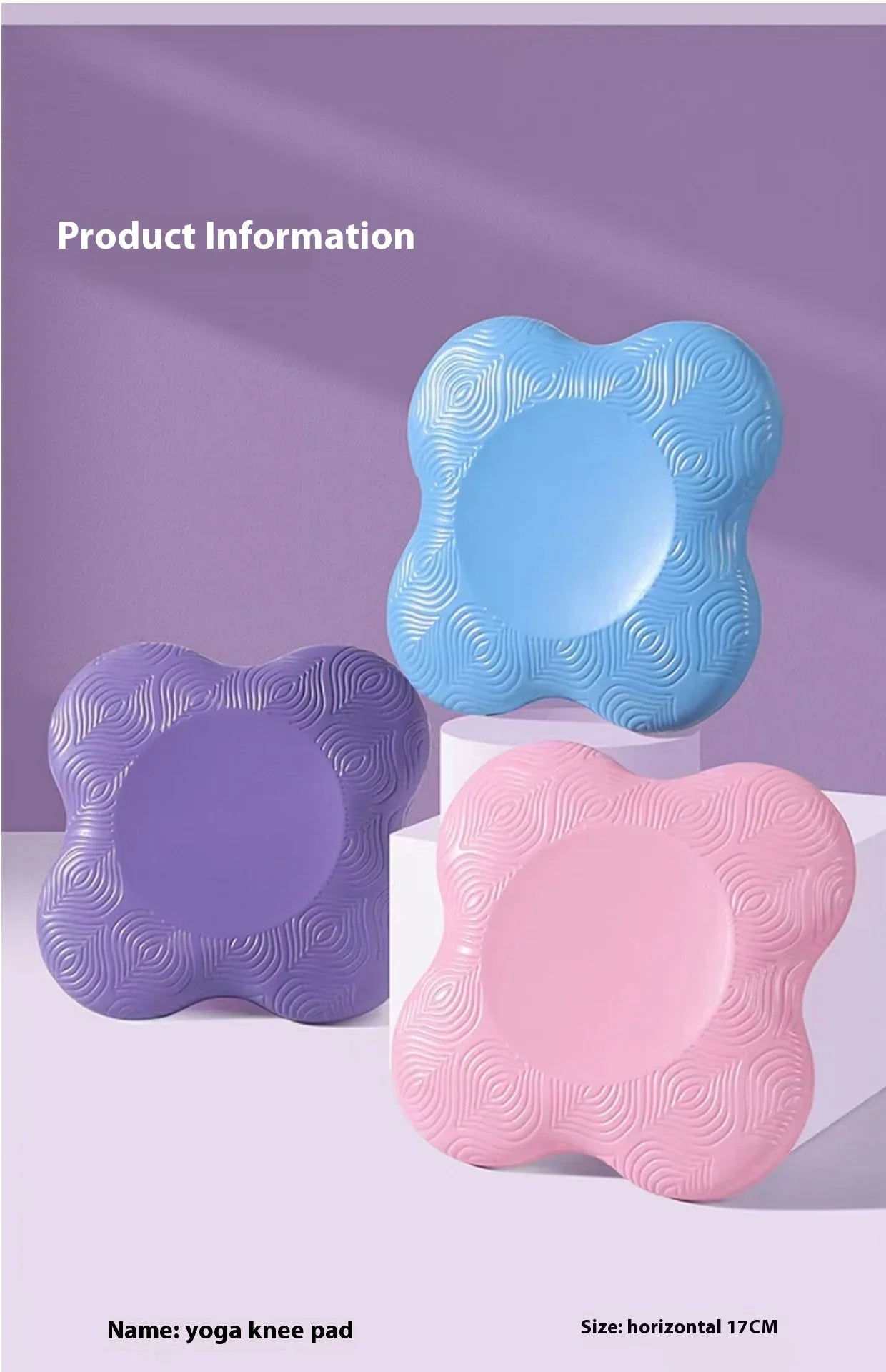 Yoga knee pad with thickened anti slip cushioning cushion for fitness protection, elbow joint, knee kneeling pad, cushion