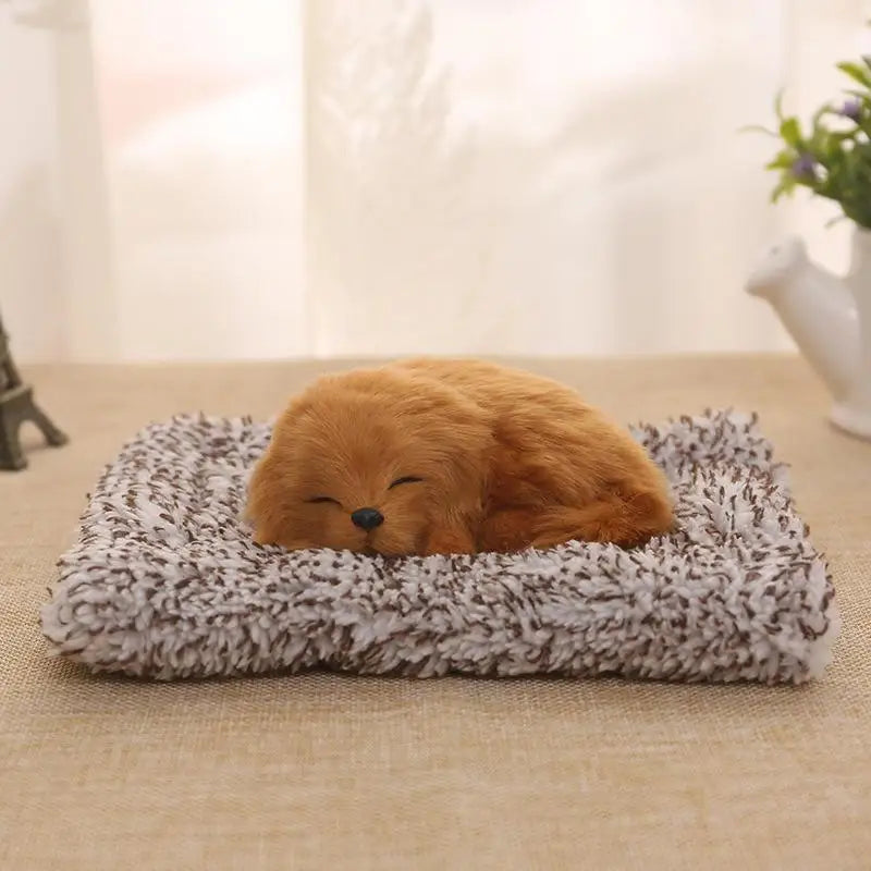 Car Stuffed Toys Lovely Simulation Animal Plush Sleeping Dogs Toy Kids For Car Decor