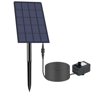 5W 5V Solar Panel Fountain 200L/h with Stake Solar Panel Pump Garden Decoration Watering System Energy Saving Kits for Fish Tank
