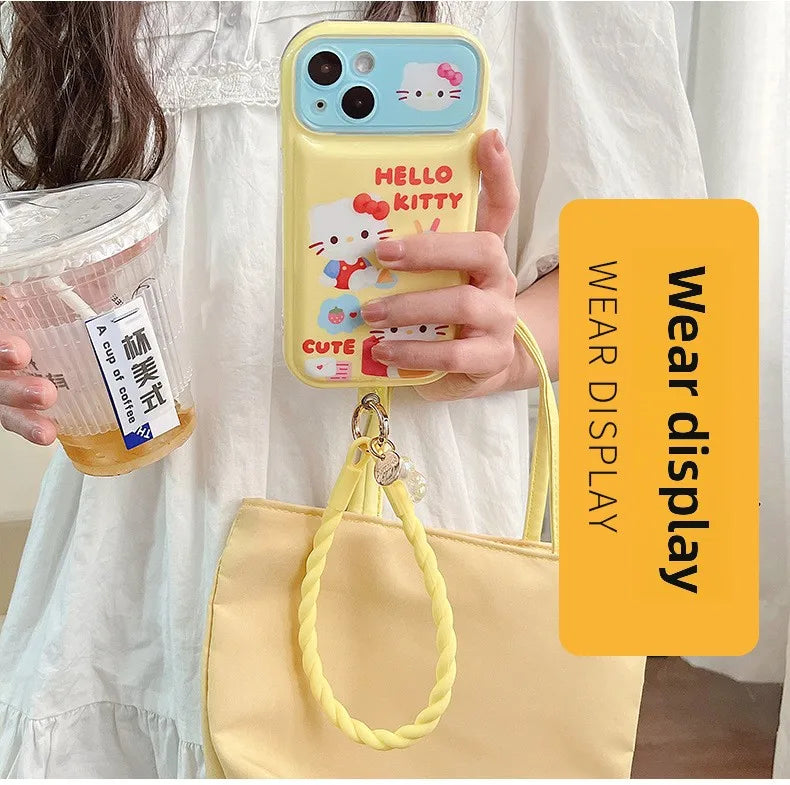 Luminous Bear Silicone Mobile Phone Lanyard Round Soft Ring Mobile Phone Chain Silicone Wrist Anti-loss Mobile Phone Lanyard