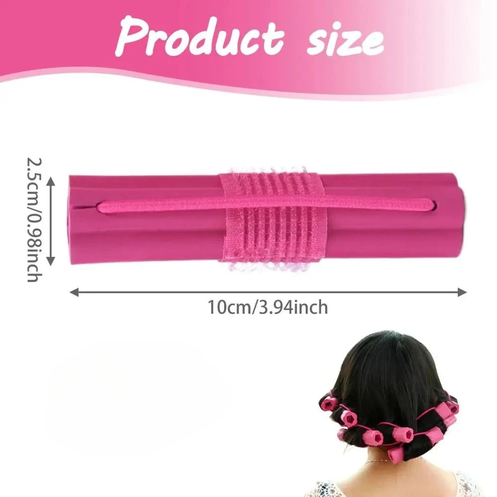 6Pcs Self-adhesive Hair Curler DIY Wavy Hair Rollers Soft Flower Shape Magic Foam Sponge Hair Curling Styling Barber Accessories