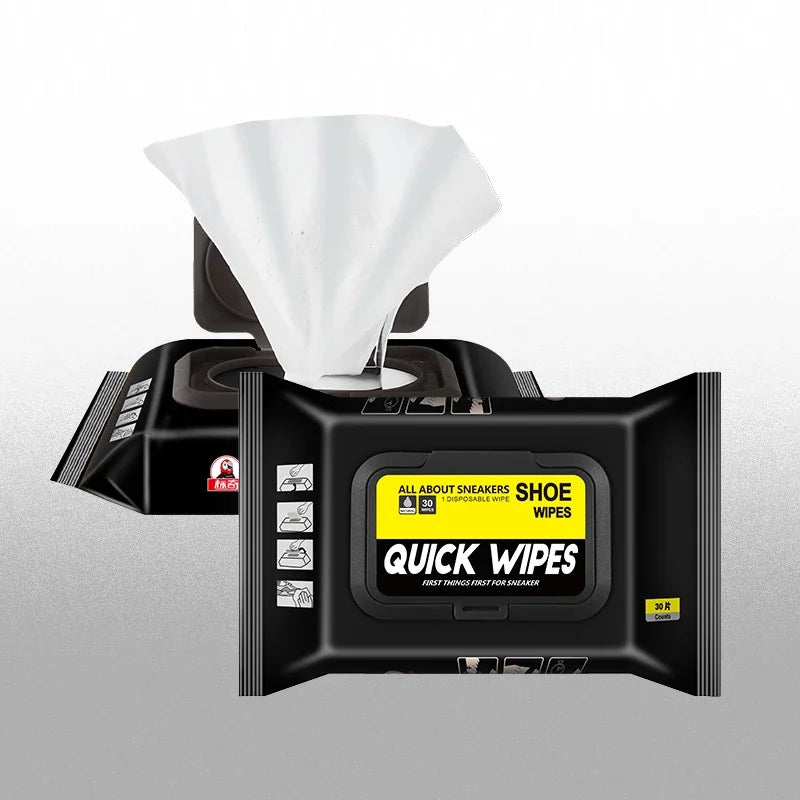 12Pcs/30Pcs Disposable Shoes Clean Wipes Portable White Shoes Cleaning Care Wipes Sneakers Cleaning Quick Wet Wipe VIE LENTE
