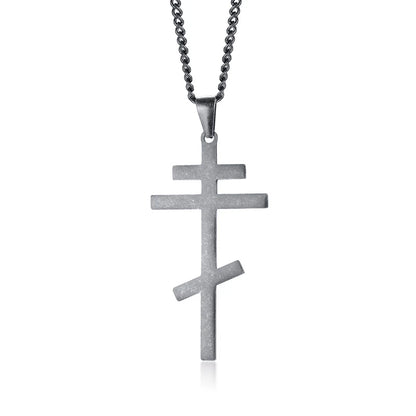 Russian Orthodox Cross Pendant Men Women Christian Crucifix Male Church Eternal Church Inspirational NIKA Necklace