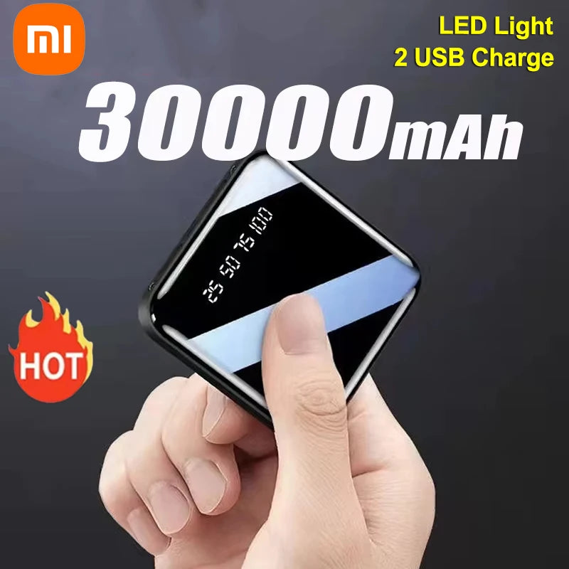 Xiaomi Power Bank 30000mAh Mini Power Bank Pocket Power Bank Small Portable Fast Charging Power Bank Mobile Phone Accessories