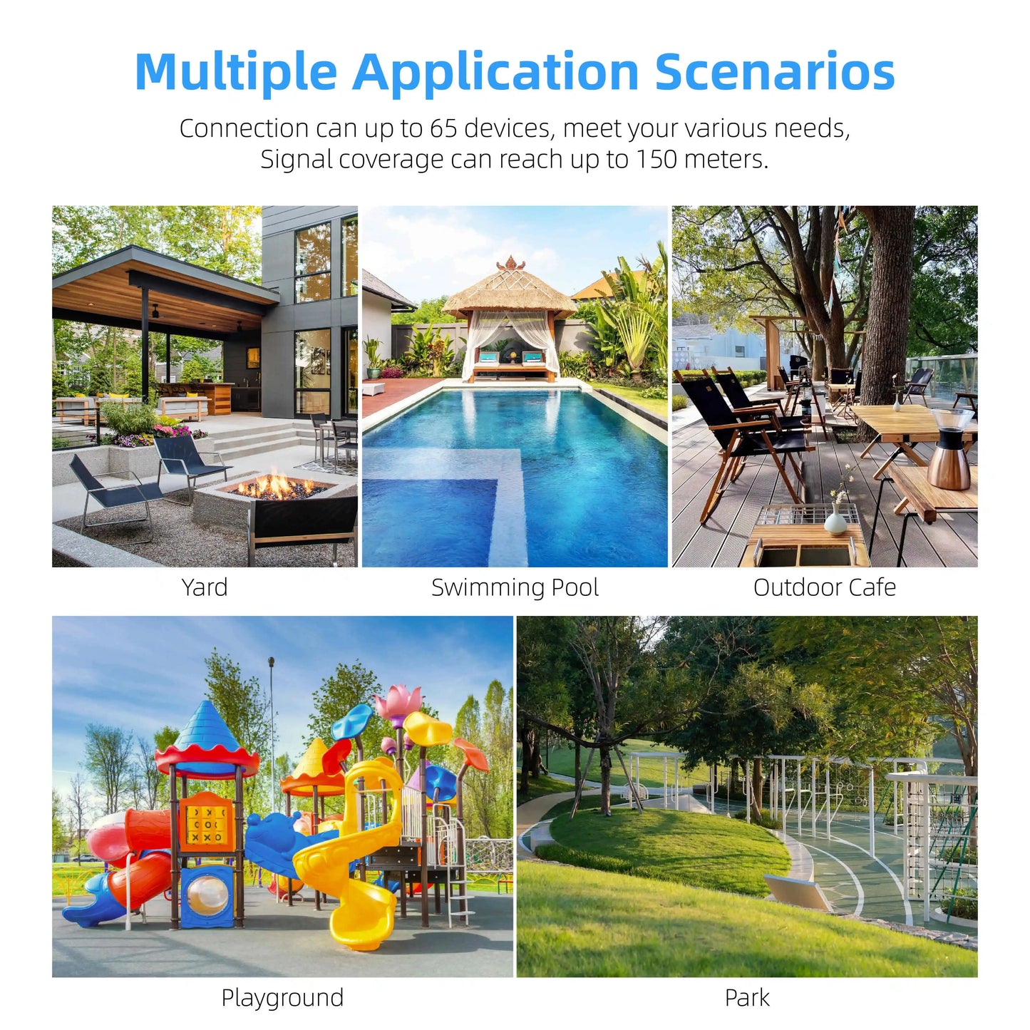 Outdoor Wireless WiFi Extender, WiFi Signal Repeater, WiFi Booster & Signal Amplifier, Weatherproof, Dual Band , 65 Devices