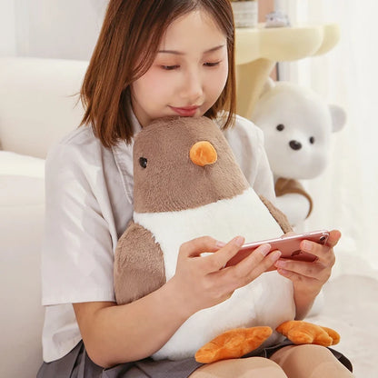 Simulated Round Chubby Pigeon Plush Toys Cartoon Bird Peace Dove Dolls Stuffed Home Decratied Ornaments Gifts for Kids Girls