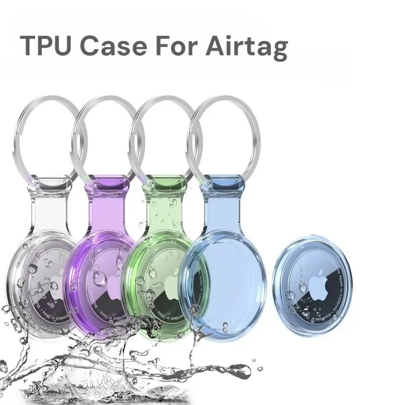 Soft Case for Apple Airtag Waterproof Anti-lost Keychain Holder Keys Tracker Protective Full Cover