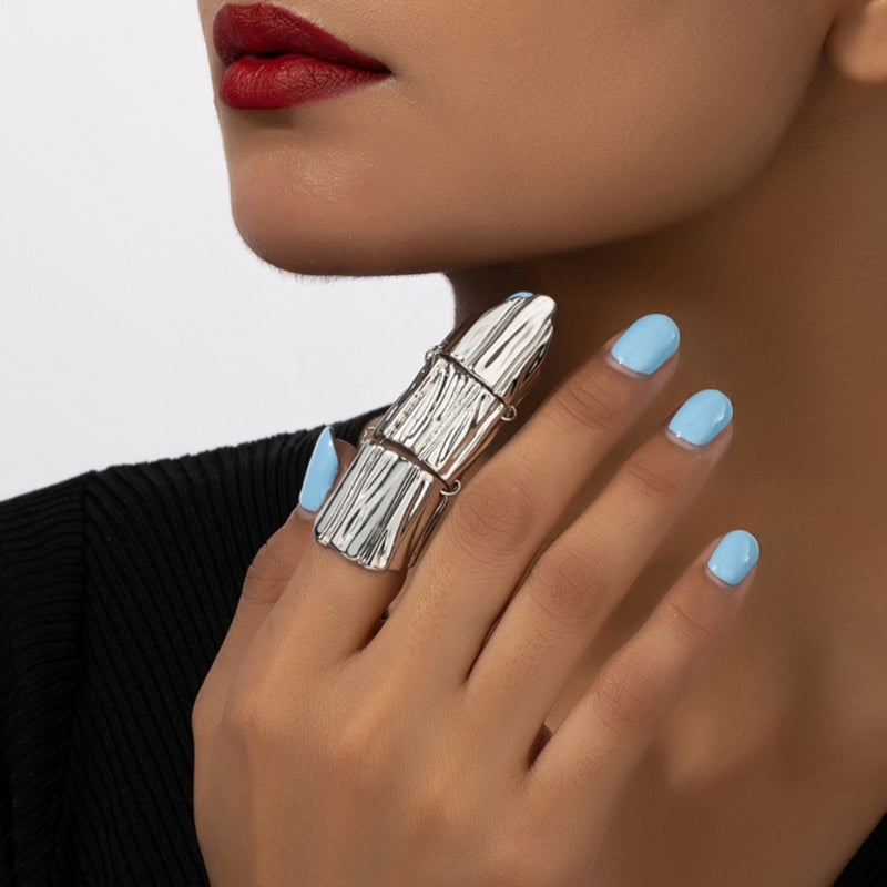 Wide Fold Open Finger Rings Girls Travel Accessories Christmas Anniversary Gift