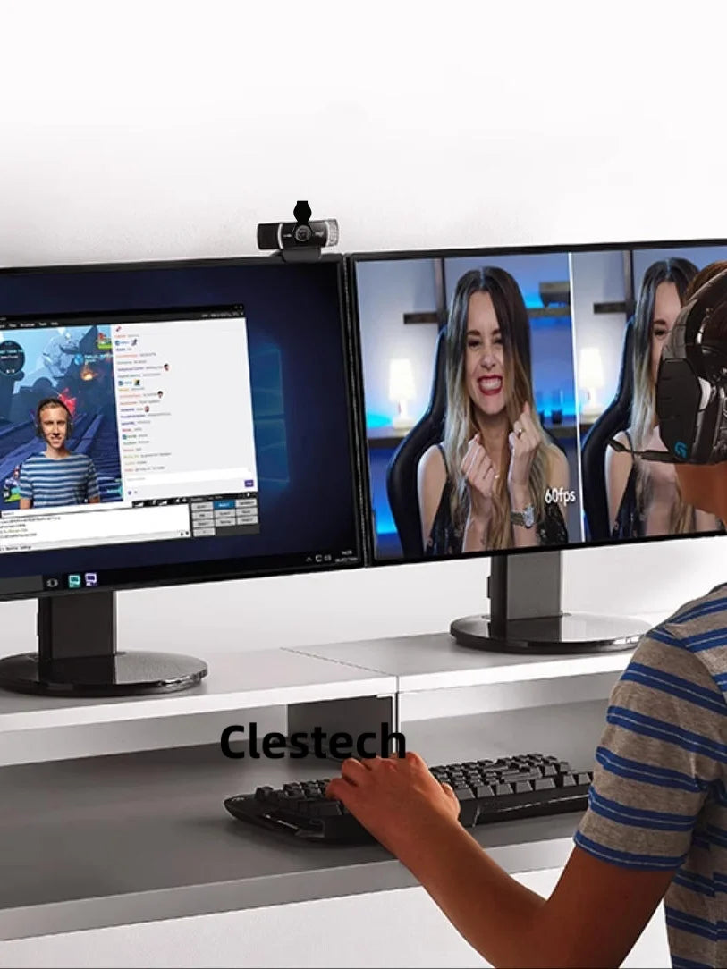 One-Click USB Webcam Privacy Cover - Anti-Hacking Camera Blocker for Logitech C922Pro, Razer & USB Streaming Camera,Easy Install