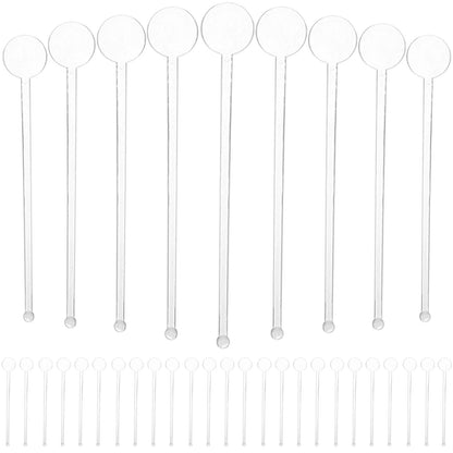 80 Pcs Coffee Stirrers Beverages Stirring Rod Plastic Sticks Mixing Drinks Swizzle Juice Cocktail