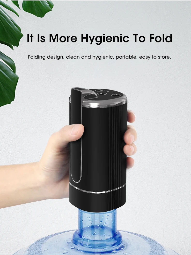 Water Dispenser Water Pump Electric Bottle Pump Mini Portable Water Pump Usb Foldable Household Automatic Water Dispenser