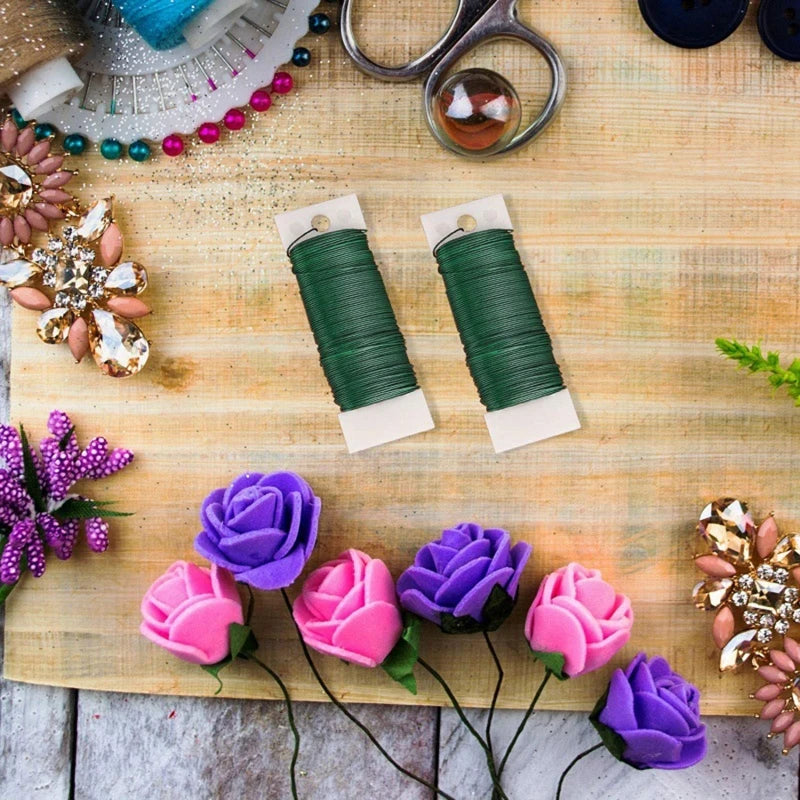 Floral Wire Paddle Wire 22 Gauge Florist Wire Wreath Wire for Wreath Making Craft Floral Flower Arrangements